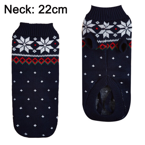 Hunde-Weihnachtspullover, warme Haustierkleidung, Größe M 1