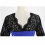 Abito da donna vintage a trapezio con scollo a V e maniche corte 6