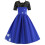 Abito da donna vintage a trapezio con scollo a V e maniche corte 5