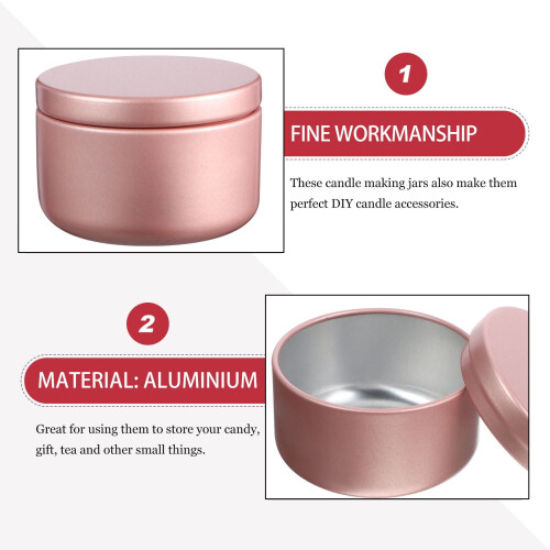 Candle Tin Variety Pack Round Empty Tins 24 pcs 2