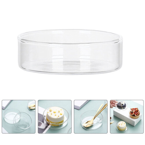 Creative Glass Cake Plate Transparent 1 Piece 1