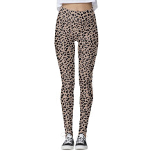 Damen-Leggings mit hohem Bund und Leopardenmuster, 1 Paar