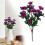 Camélia artificial roxa escura, 34 cm (13,38 pol.), 1 peça. 1