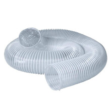 Furtun flexibil colector de praf din PVC, 10 cm x 3 m, transparent