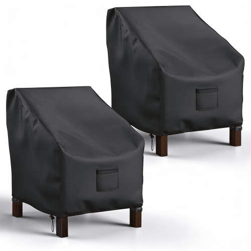 Capas impermeáveis e resistentes para cadeiras de jardim, 91 x 86 x 81 cm (pacote com 2).