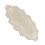 Handmade Crochet Oval Table Runner Beige 12x24 in 1