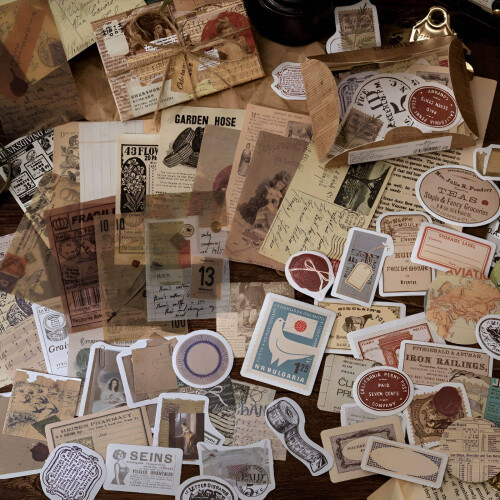 Junk Journal Retro Memory Supplies Multicolor 6-Pack 1