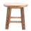 Orange Round Wooden Stool Solid Wood Home Seat 5