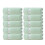 Set di asciugamani in cotone verdi 35x75cm 10 pezzi 4