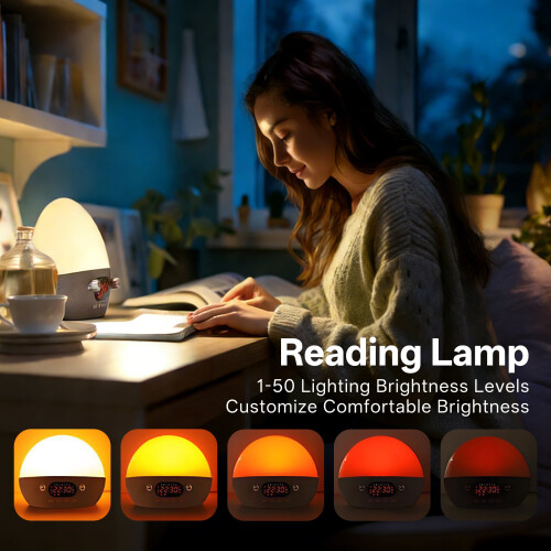 Réveil Sunrise avec haut-parleur Bluetooth et double alarme11 2