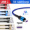 Câble de charge tressé USB Type-C 1 m plaqué or 3