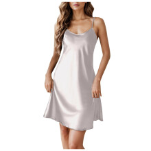 Satin-Nachthemd für Damen, 1-teilig