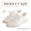 Baskets basses blanches en cuir synthétique pour femmes 4