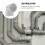 White downspout gutter adapter for rainwater drainage system 6
