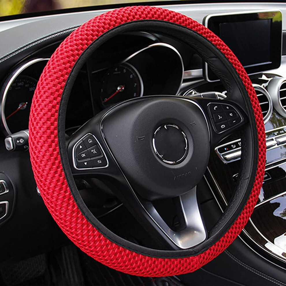 Steering Wheel Cover Elastic Stretch 15 Inch Microfiber 9032631801160