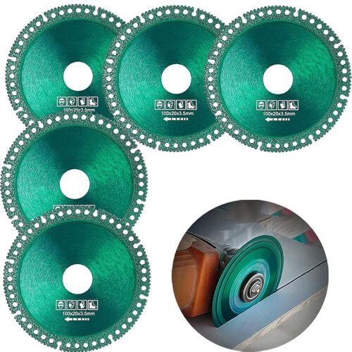 Discos para Esmerilhadeira Angular de 4 Polegadas, Ultrafinos, Compósitos, Pacote com 5 Unidades