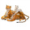 Pluche tijger sierkussen, groot formaat, knuffeldier 6