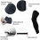 Compression Leg Sleeves for Basketball Men Black 4 Pairs 6