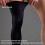 Compression Leg Sleeves for Basketball Men Black 4 Pairs 7