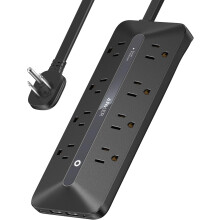 Litteä jatkojohto 8AC2USB-C2USB-A5ft900J