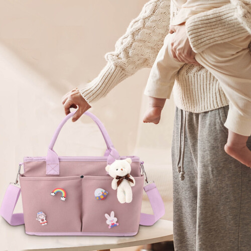 Diaper Tote Bag Universal Stroller Organizer Large Capacity 2