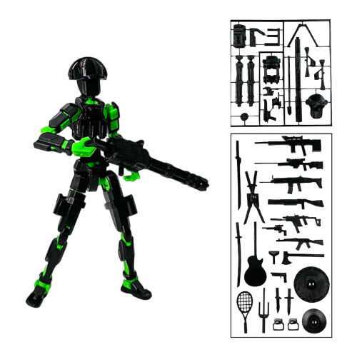 Dekompression Actionfigur Docka Grön 1 st