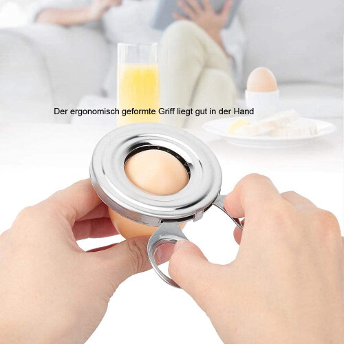 Casse-œufs en acier inoxydable (1 pièce) 1