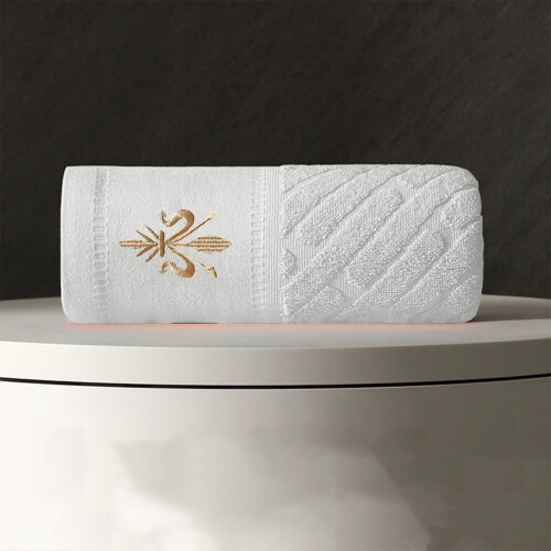 Bath Towel White Rectangular 29x13 in Thick Soft Absorbent