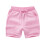 Avslappede shorts med elastisk midje og snøring for småbarn, rosa 1