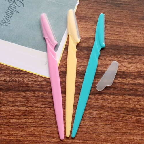 Eyebrow Razor for Women Mini Foldable 12 Pcs 1