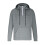 Herre ensfarget langermet hettegenser i polyester, 1 stk. 3