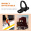 BESTONZON Iron Tie Down D-Rings Black 4pcs 5