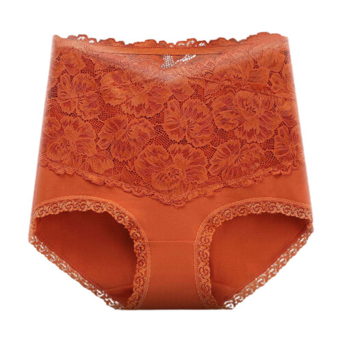 Női csipkés, patchwork, magas derekú, varrás nélküli bugyi, plus size