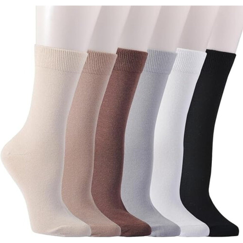 Women's Bamboo Viscose Dress Socks 6-Pair