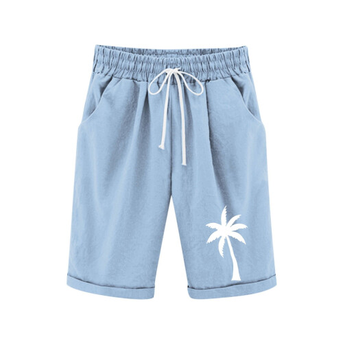 Mädchen Bermuda-Shorts, knielang, gerades Bein, elastischer Bund