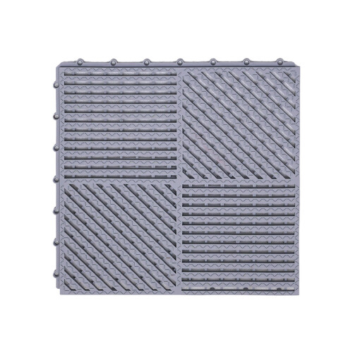 Interlock Skridsikker Badeværelsesmåtte PVC Modulær 60x60cm 1