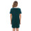 Women's V-neck button-front nursing sleepshirt short sleeve 4