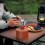 HIBIBUD Campingkocher, Propangas-Rucksackbrenner mit 3