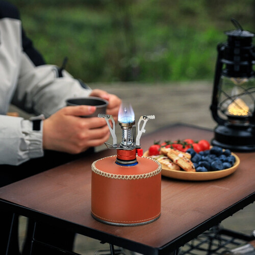 HIBIBUD Campingkocher, Propangas-Rucksackbrenner mit 2