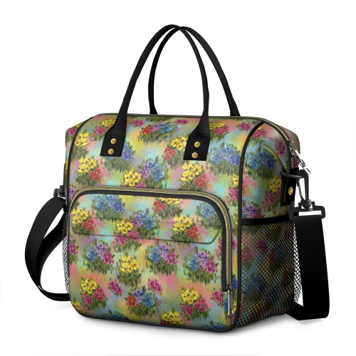 Isolierte Lunchtasche mit Blumenmuster (1 Stück)