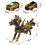 Voiture dinosaure jaune Crash et Transformable 1 pièce 2