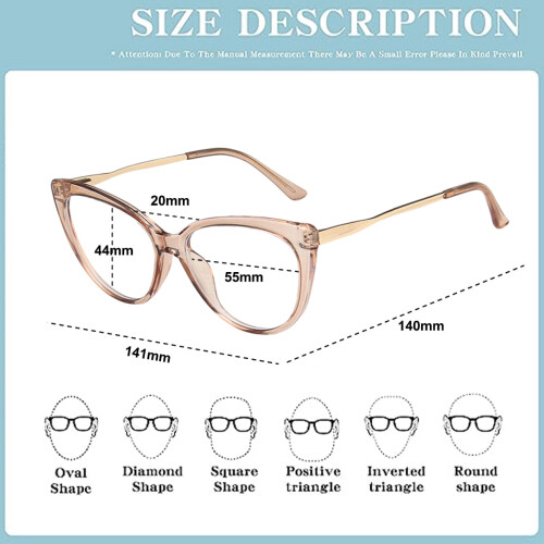Blaulichtfilterbrille mit klaren Gläsern (1 Paar) 1