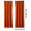 Blackout Curtains for Bedroom Orange Thermal Insulated 3