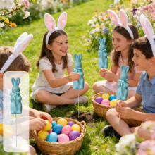 Easter Picks 15" Artificial Bunny Stems Colorful Spring, Easter Floral Picks for Vases Centerpieces Sprimg Summer Bunny Arrangements, Easter Decor