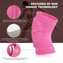 Women's Volleyball Knee Pads Pink 1 Pair