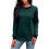 Damen Langarmshirt mit grünen Streifen, Polyester, Größe M 2