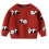 Pull à col rond pour fille, imprimé graphique, en maille de coton doux. 2