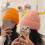 Πλεκτό καπέλο Beanie με μάτια, μπλε, ζεστό χειμωνιάτικο καπέλο 8