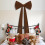 Großer Samt-Weihnachtsschmuck mit Schleife, 30 cm 6
