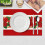 Kerstplacemats rood 45x30cm 4 stuks Waterdicht Wasbaar 1
